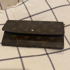 Louis Vuitton Dark Brown Monogram Sarah Wallet